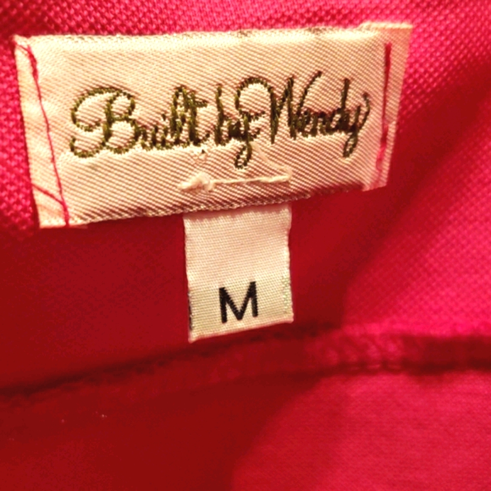 BUILT BY WENDY FUSCIA COTTON TANK DRESS SZ M - Picture 5 of 6